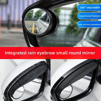 😍🚗【Cumpărați 1 set și primiți 1 set gratuit】👍Oglinda retrovizoare cu inversare pentru mașină, oglindă rotundă mică, reglabilă la 360 de grade