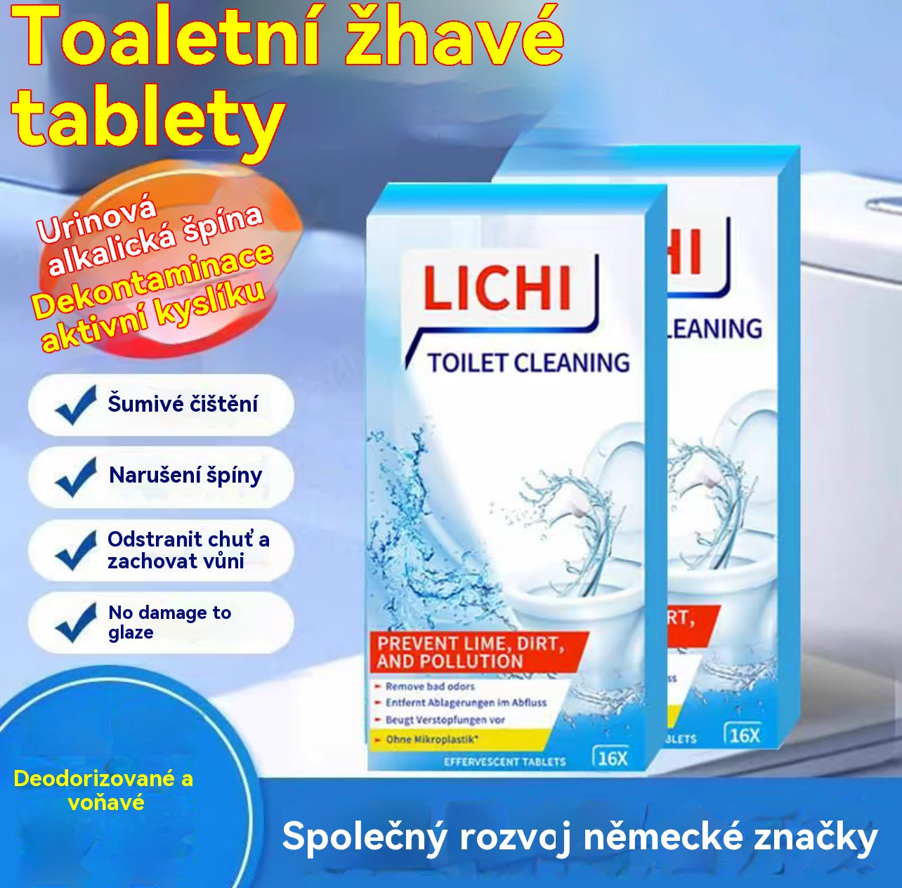 🌟【Kupte 3 a získejte 3 zdarma】💦 Výkonná pěna na čištění záchodové mísy
