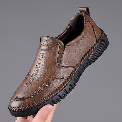 👞【39-44】2025 pantofi sport casual pentru bărbați, din piele naturală, cu talpă moale, antiderapantă, respirabilă