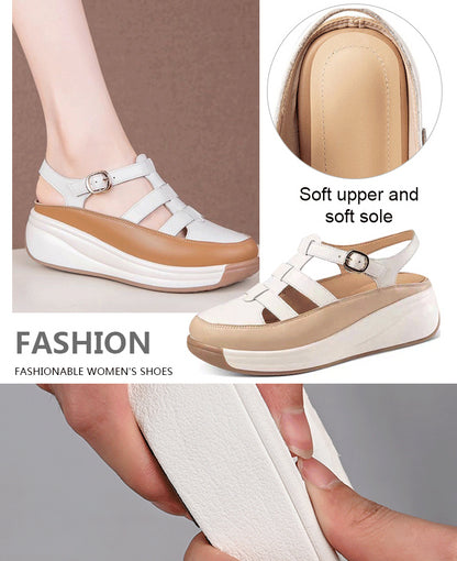💋💋【35-40】2025 sandale noi cu vârful rotund cu fund moale 3910082