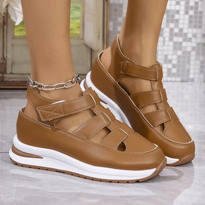 🌸【35-43】Sandale confortabile pentru femei cu talpă groasă, potrivite pentru sandale de vară de vârstă mijlocie