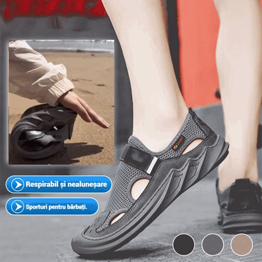 【39-47】✨Sandale de vară pentru bărbați, casual, respirabile, cu talpă moale din plasă 4033844