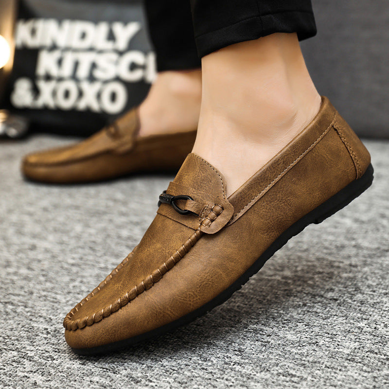🔥🔥🥿 Primăvara și vara pantofi bărbați low-top sute pantofi casual pantofi din piele respirabil