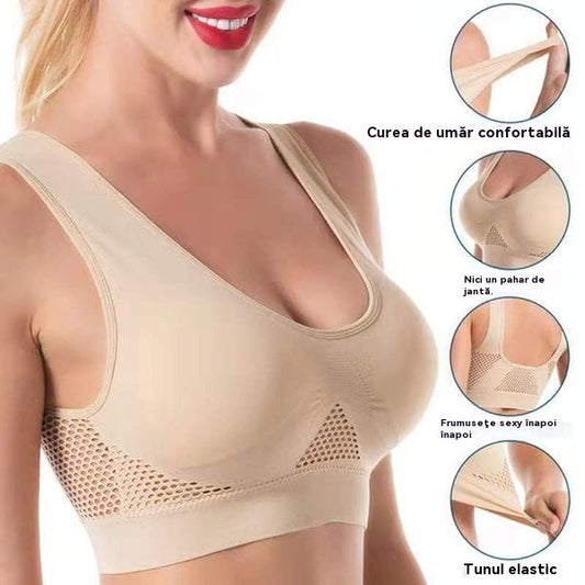 🥰【Set de 3】Sutien respirabil și răcoros pentru mărimi mari ❤️【Potrivit pentru 40-120 kg】