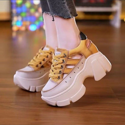 【35-40】Pantofi noi de vară pentru femei, casual, respirabili, cu talpă groasă, 2025
