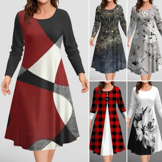 【S-4XL】2024 noua rochie casual de toamna  3730398