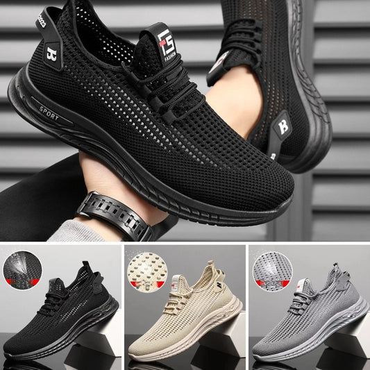👟【39-44】Pantofi de bărbați casual confortabili, respirabili, din plasă, anti-alunecare, la modă 4024038