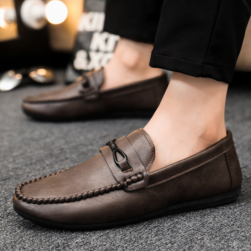 🔥🔥🥿 Primăvara și vara pantofi bărbați low-top sute pantofi casual pantofi din piele respirabil