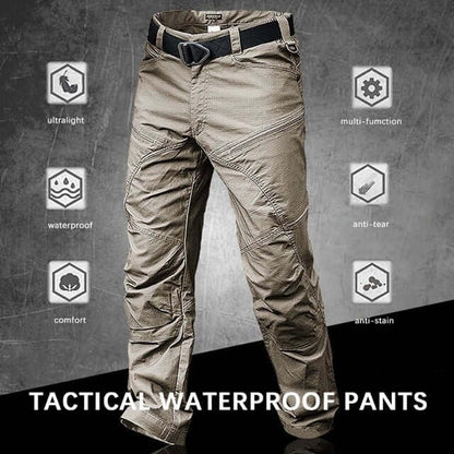 Upgradat tactic impermeabil pantaloni militare，Pantaloni cargo pentru exterior cu mai multe buzunare pentru bărbați