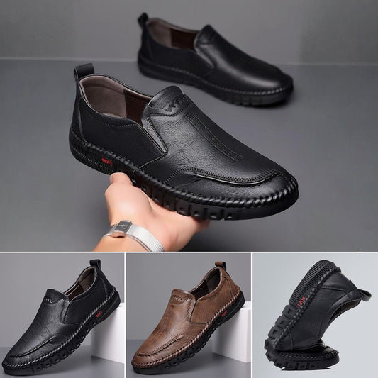 👞【39-44】2025 pantofi sport casual pentru bărbați, din piele naturală, cu talpă moale, antiderapantă, respirabilă