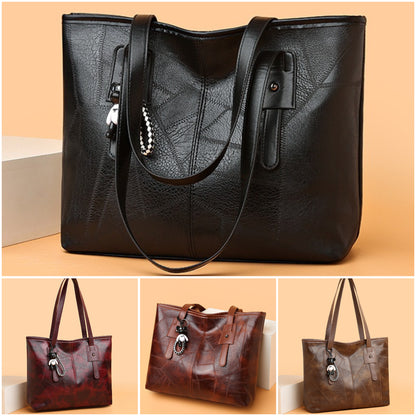 👜Geanta de umăr moale, din piele moale, la modă ✨Gantă extraordinară de capacitate mare✨
