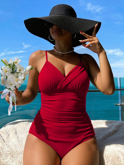👙【S-2XL】Costum de baie confortabil din două piese cu imprimeu și fundițe