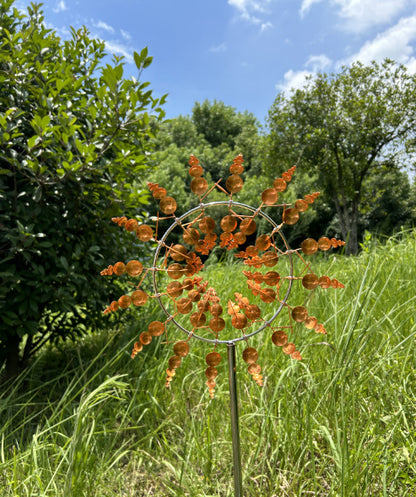 📣🌈【6 culori disponibile】🌻 Ornament pentru curte științifico-fantastică, metal, fier, moara de vânt de grădină