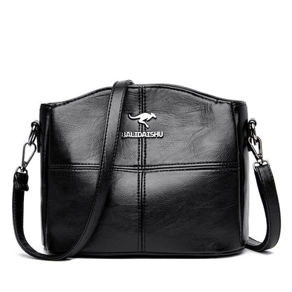 👜👜 Geantă de umăr din piele naturală, în stil nou, retro lucrată manual, la modă și versatilă
