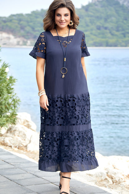 Reducere limitată de 50% 🔥💖【S-5XL】Rochie elegantă din dantelă, cu scobituri