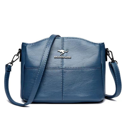 👜👜 Geantă de umăr din piele naturală, în stil nou, retro lucrată manual, la modă și versatilă
