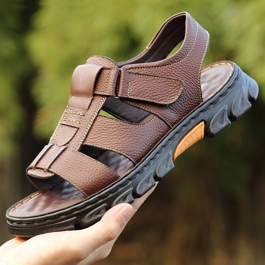Sandale casual din piele pentru bărbați