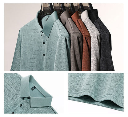 🔥【M-4XL】Cămașă POLO pentru bărbați, cu mâneci scurte, în dungi
