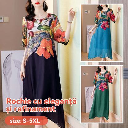 💖👗【M-5XL】Rochie elegantă imprimată