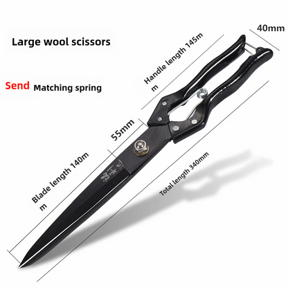 🐏✨✂️Foarfecă manuală mare pentru lână de primăvară