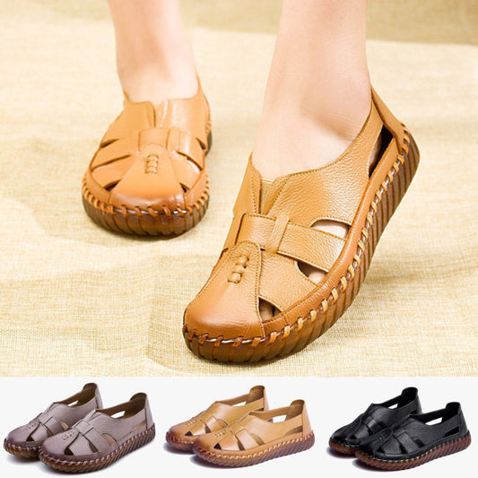❤️🥿【35-41】Sandale plate pentru femei din piele moale de piele goală💥