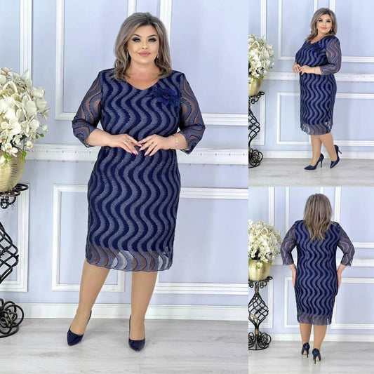 💙🌸【🏆Articole la mare căutare】【S-5XL】 Rochie elegantă de înaltă calitate 3993688