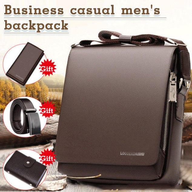 🔥Cumpărați 1 și primiți 3 gratuit 🔥Geanta de umăr pentru bărbați Geanta casual business [Ofertă limitată] 
