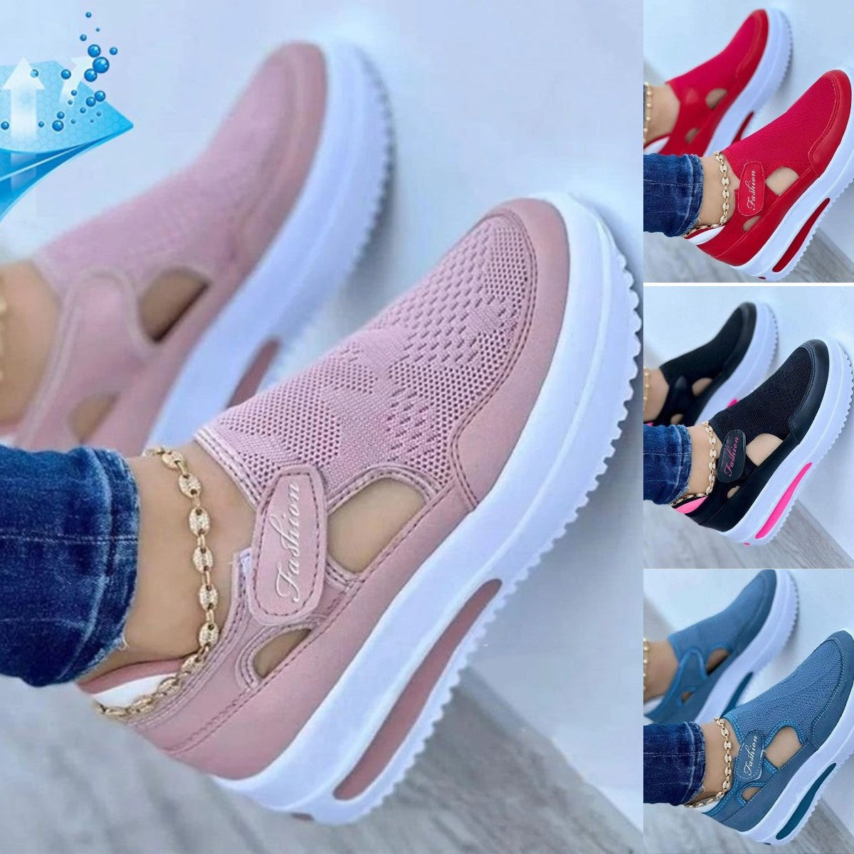 🔥【35-43】🔥Pantofi casual din plasă respirabil cu velcro