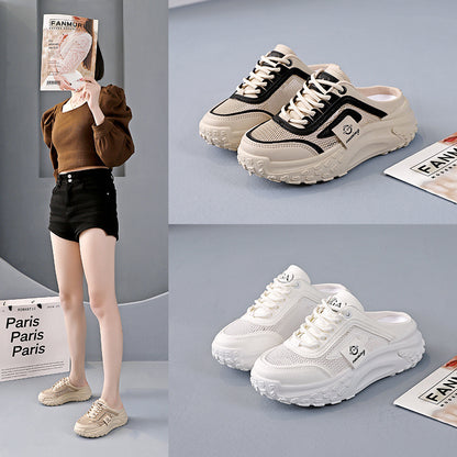 【35-40】Sandale noi din plasă 2025, papuci casual pentru femei, slip-on-uri de vară, pantofi leneși și pantofi sport