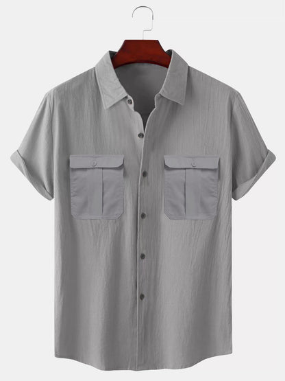 【🔥Reduceri de vară🔥】✨🎉【M-5XL】Cămașă bărbătească de vară nouă, simplă, casual, din in, 2025