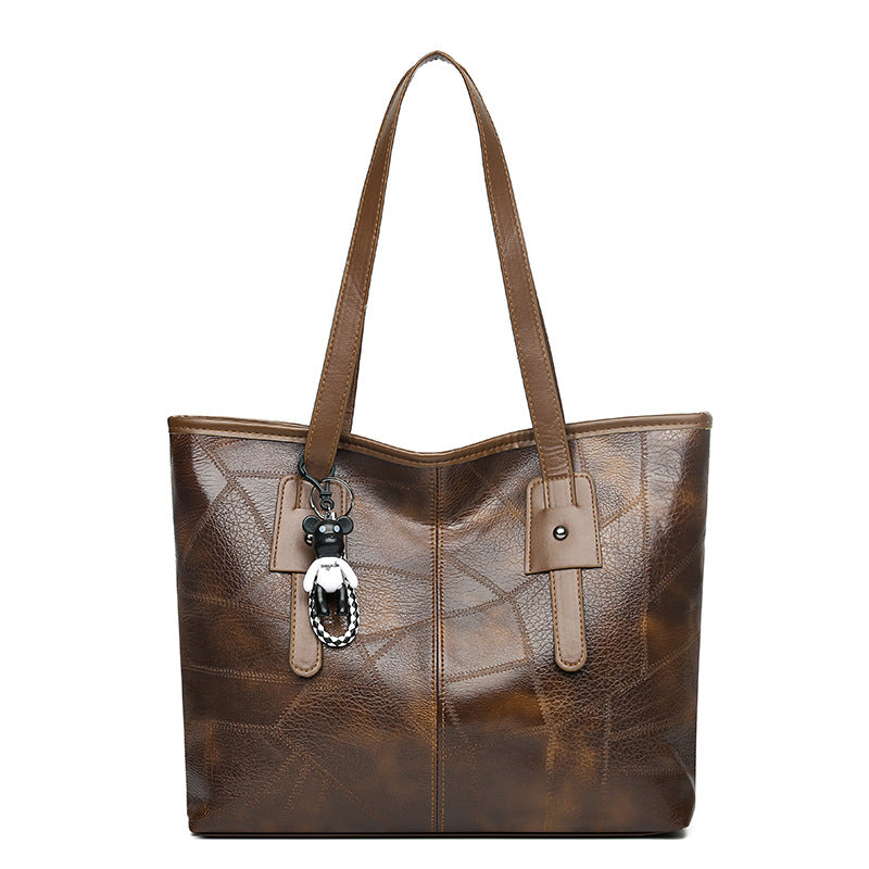 👜Geanta de umăr moale, din piele moale, la modă ✨Gantă extraordinară de capacitate mare✨