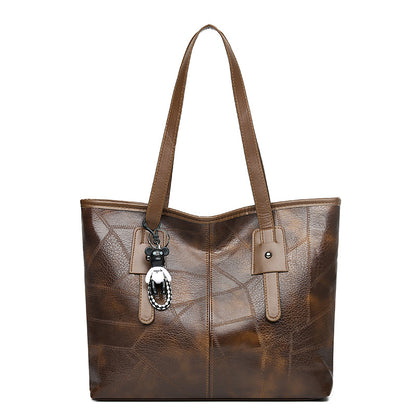 👜Geanta de umăr moale, din piele moale, la modă ✨Gantă extraordinară de capacitate mare✨