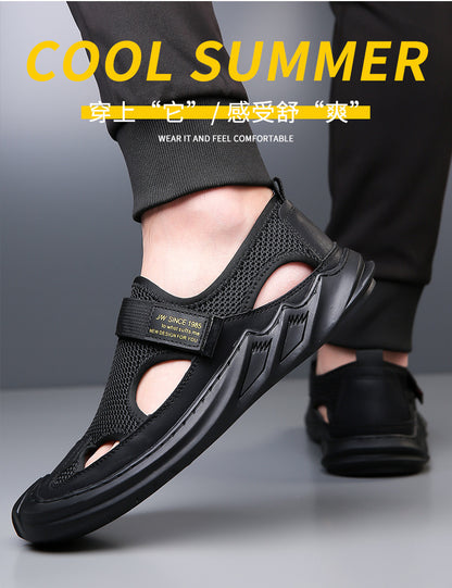 【39-47】✨Sandale de vară pentru bărbați, casual, respirabile, cu talpă moale din plasă 4033844