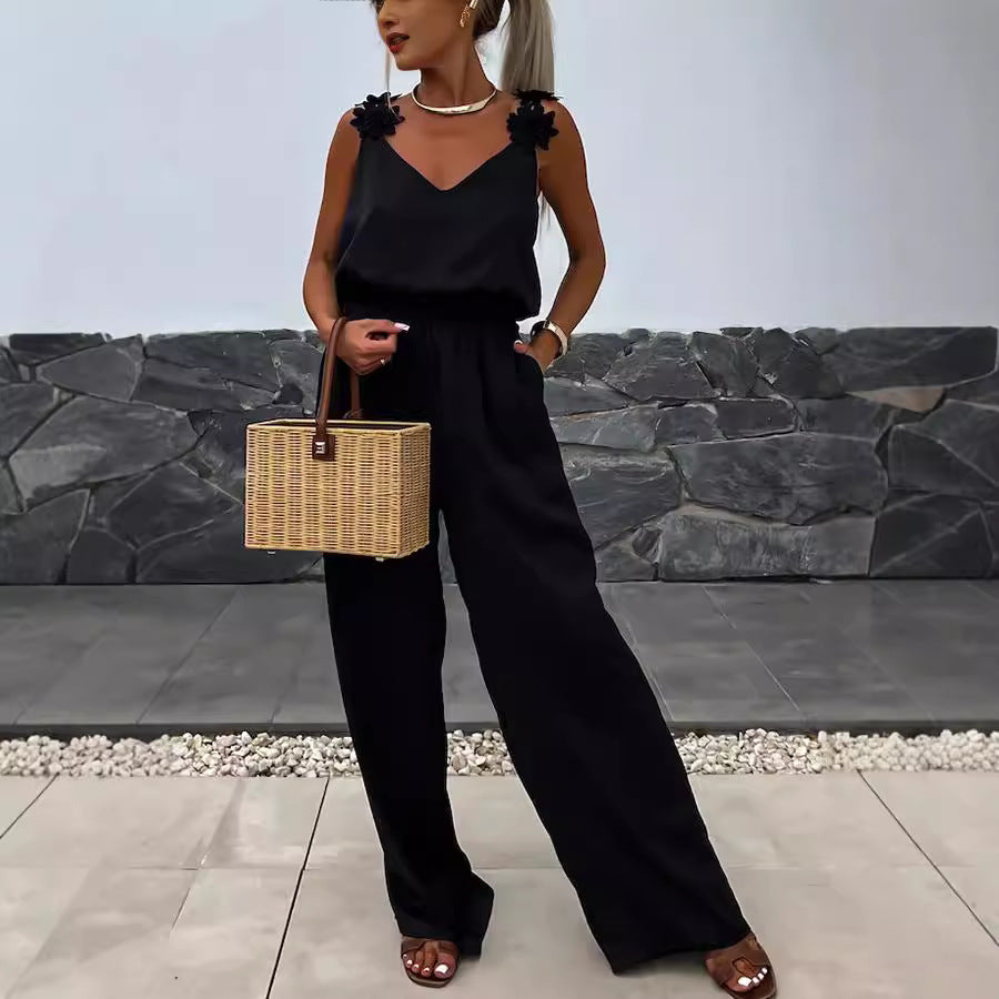 💥【S-XL】Salopetă nouă fără mâneci 2025, stil casual INS, salopetă lejeră pentru femei!