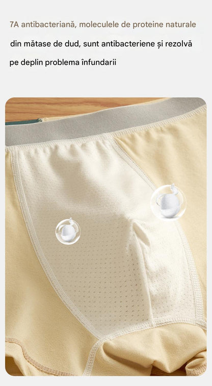 🔥【Cumpărați 3, primiți 3 gratuit】【L-5XL】Pantaloni boxer pentru bărbați 100% bumbac 7A antibacterian, respirabili și confortabili