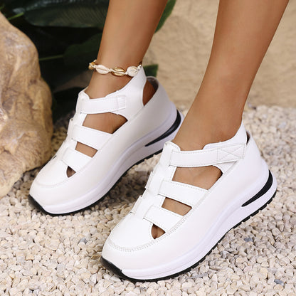 🌸【35-43】Sandale confortabile pentru femei cu talpă groasă, potrivite pentru sandale de vară de vârstă mijlocie